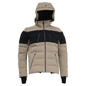 Aztech Mountain Super Nuke Two-Tone Hooded Down Ski Jacket in Multicolor
